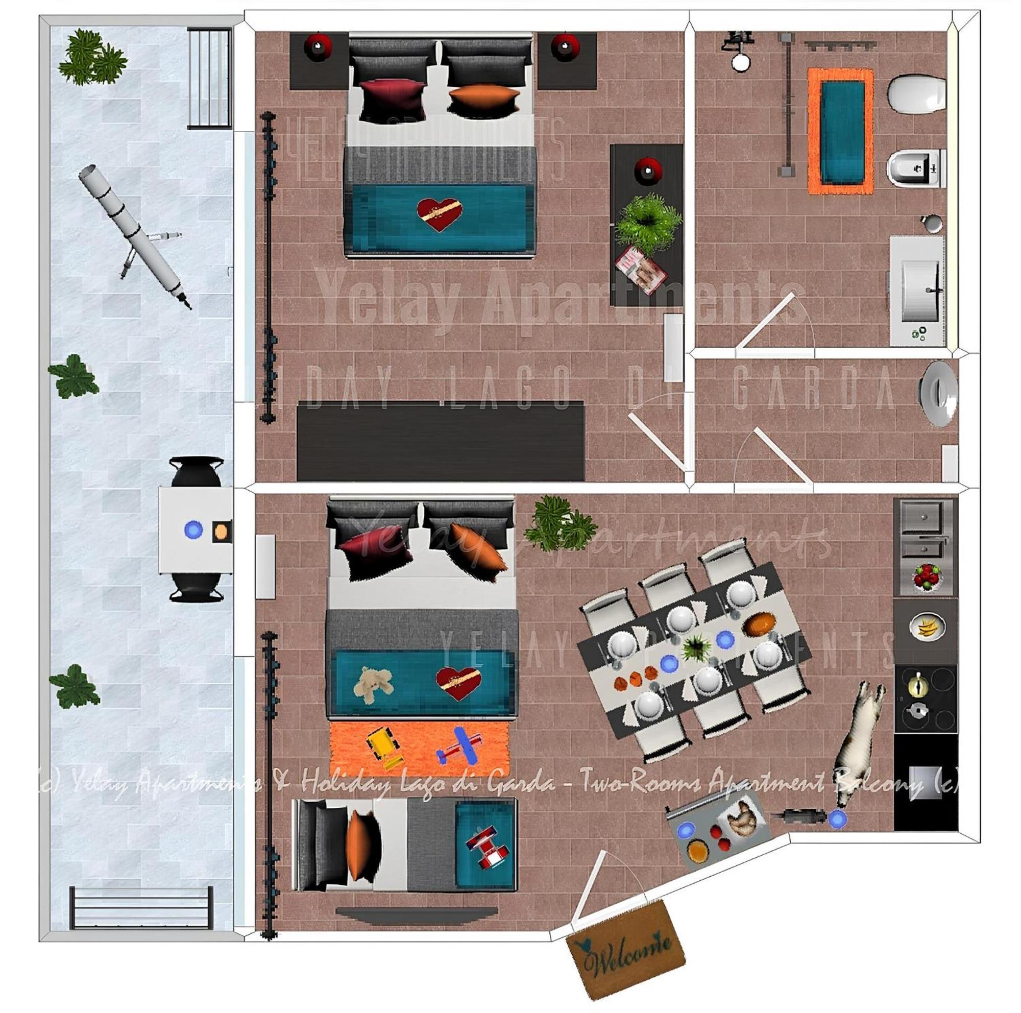 Yelay Apartments & Holiday Lago Di Garda Raffa المظهر الخارجي الصورة