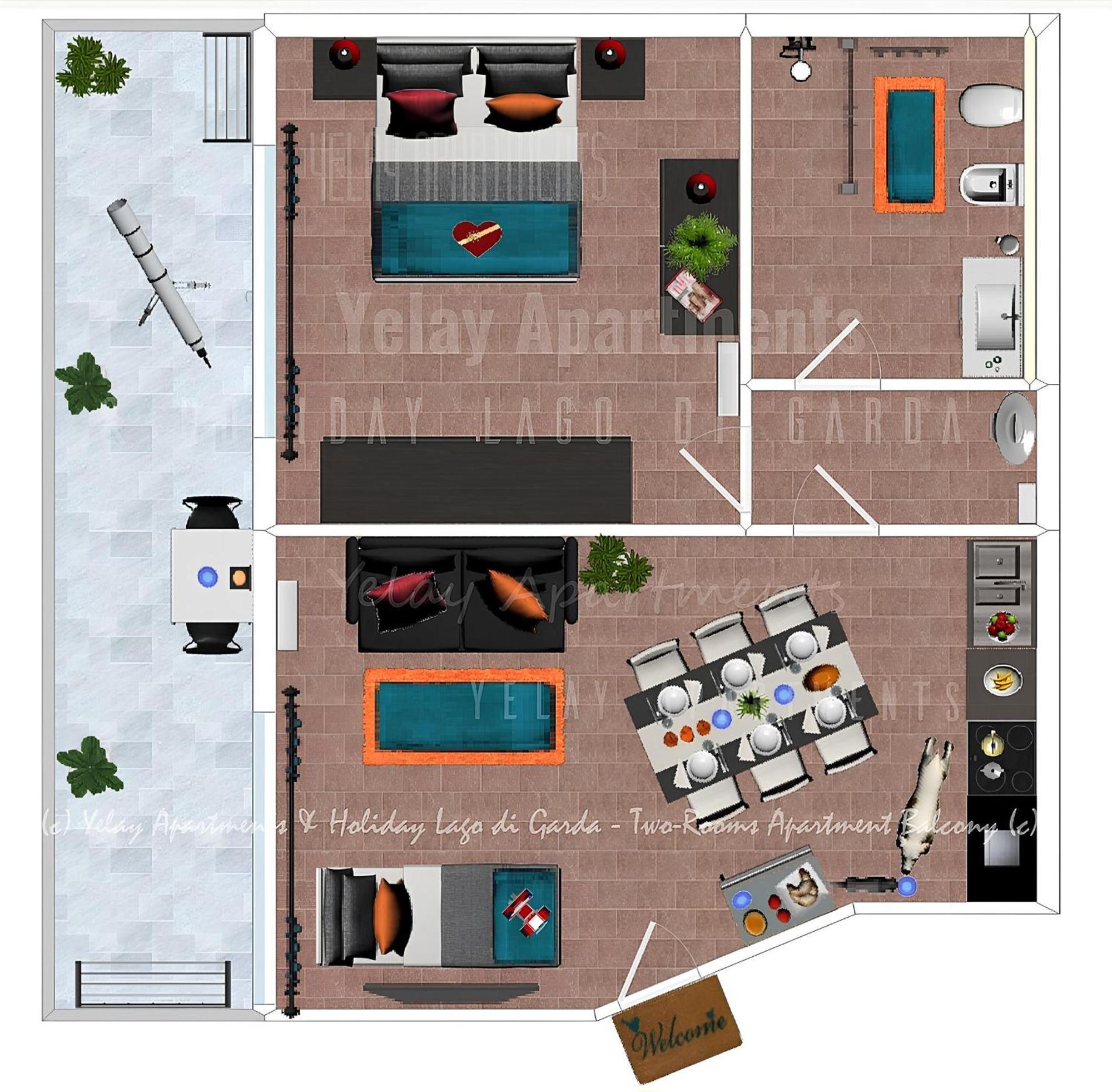 Yelay Apartments & Holiday Lago Di Garda Raffa المظهر الخارجي الصورة